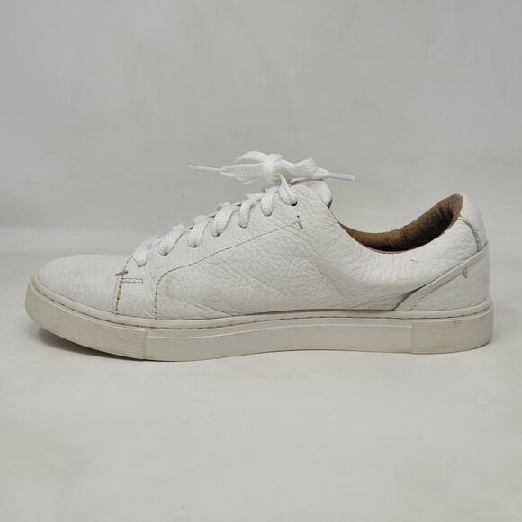 Frye Shoes Womens 8 Ivy Low Lace White Leather Casual Minimalist Low Top 3471183 - Picture 7 of 12